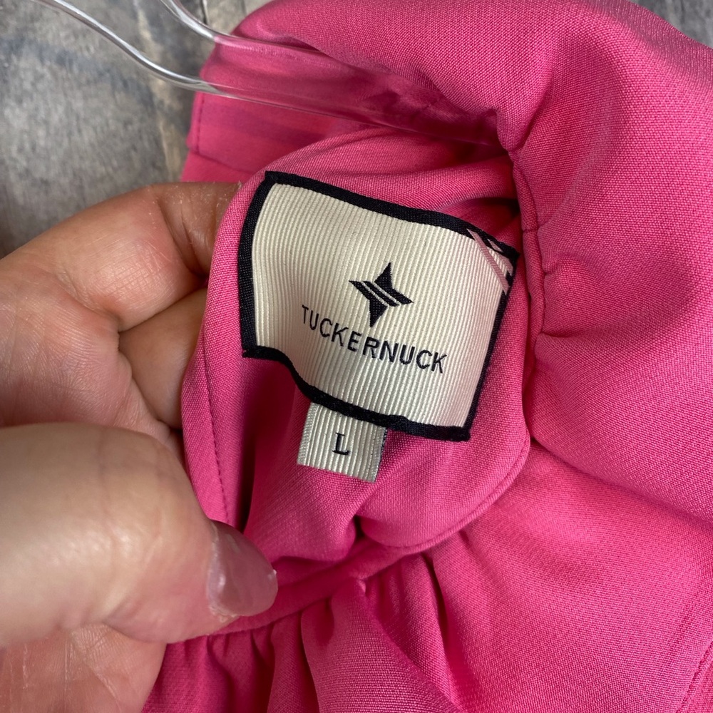❌❌🚫🚫🚫SOLD!!!! ❌❌🚫🚫🚫TUCKERNUCK Hot Pink Daphne Dress Size Large. - Picture 11 of 16